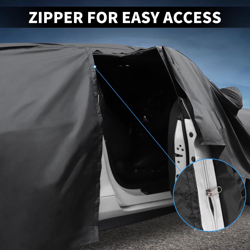 X AUTOHAUX Car Body Cover for Honda New Waterproof Fabric Lightweight and Comfortable for Paint Seat Door Windbreak and Storage Sun Rainy Season