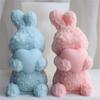 Rose Rabbit Candle Mold for DIY Candle Soap Craft Valentines Gift Easter Party Decorations, Rose Rabbit Candle Molds
