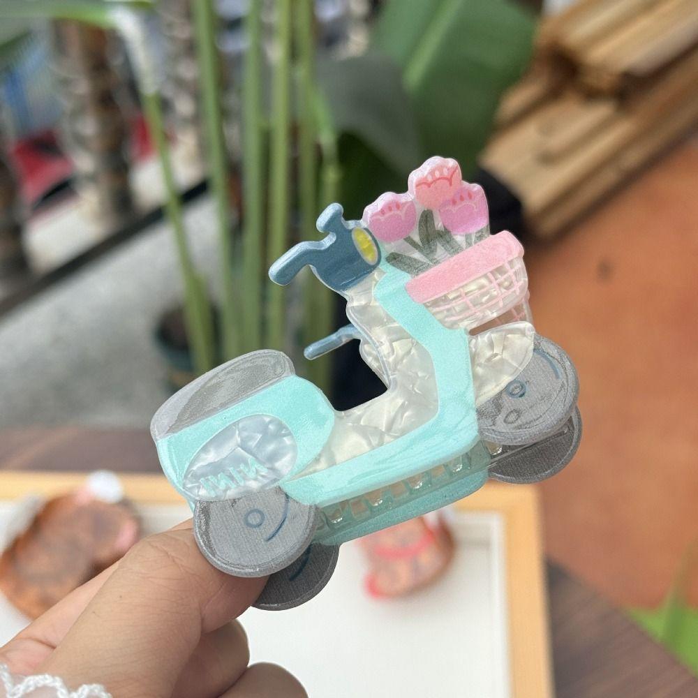 

Acrylic Creative Hair Claw Lovely Cute Hair Claw Personalized Cartoon Animal Shark Clip Daily Style7
