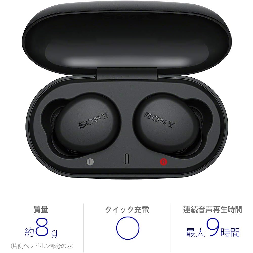 Sony WF-XB700 True Wireless Earphones: Deep Bass Model / Up To 9 Hours Continuous Playback / Built-in Microphone / 2020 Model / 360 Reality Audio Cert