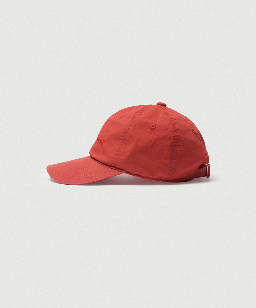 Deobanes Nylon Stitch Logo Ball Cap_Red
