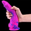 Weiblicher farbiger Silikondildo, Simulation großer Penis, alternative Produkte für Erwachsene