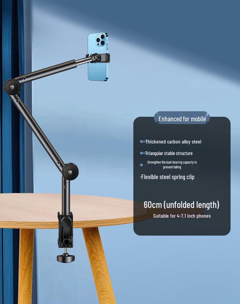 Adjustable Bedside & Desktop Phone/Tablet Stand for Comfortable Viewing