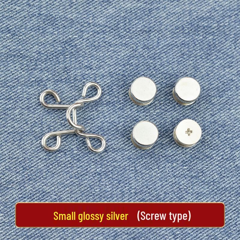 Adjustable Waist-Cinching Stretch Buttons for Jeans