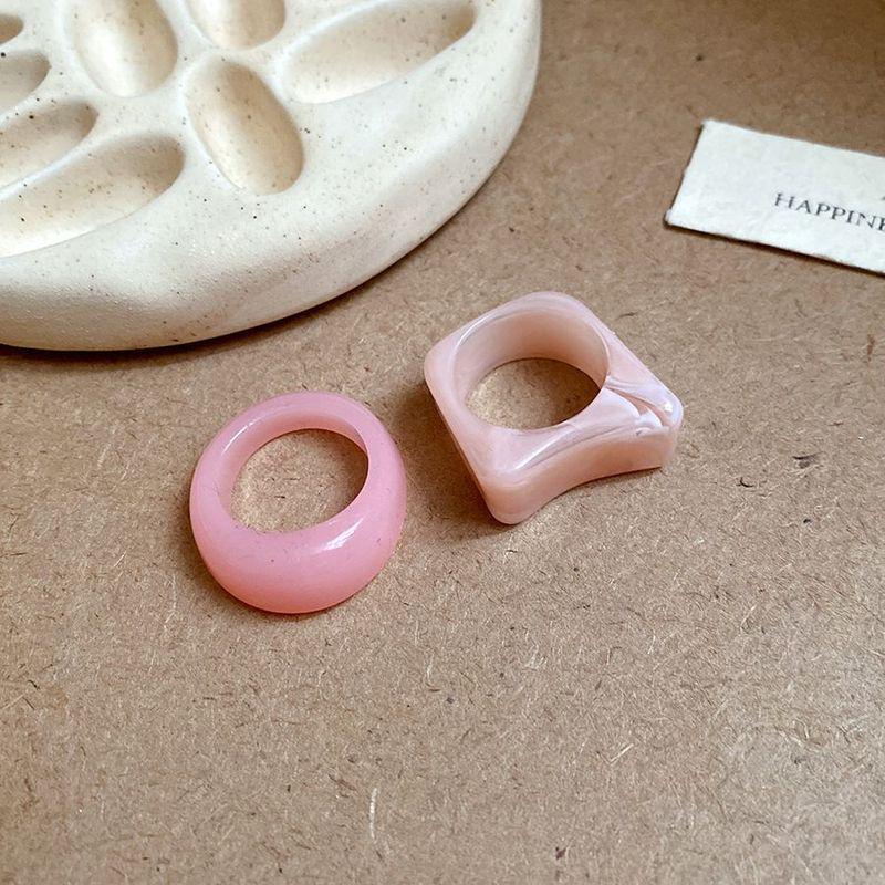 Artistic Retro Geometric Resin Ring - High-End Versatile Fashion Jewelry