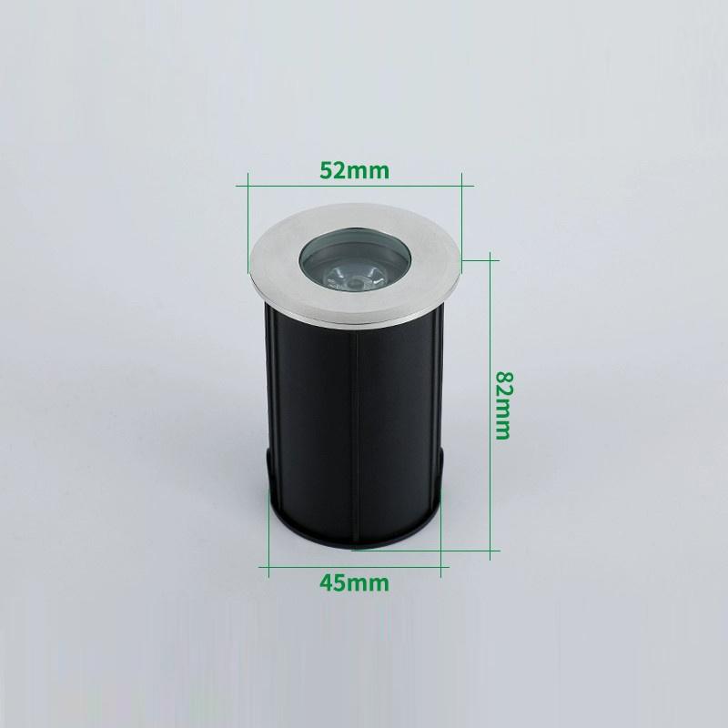 3W Outdoor Star Light Underground Light Embedded LED Stainless Steel Underwater Light Mini Small Square Underground Light