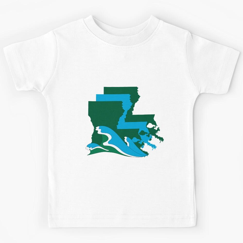 Louisiana Border, Green Wave Kids T-Shirt 120