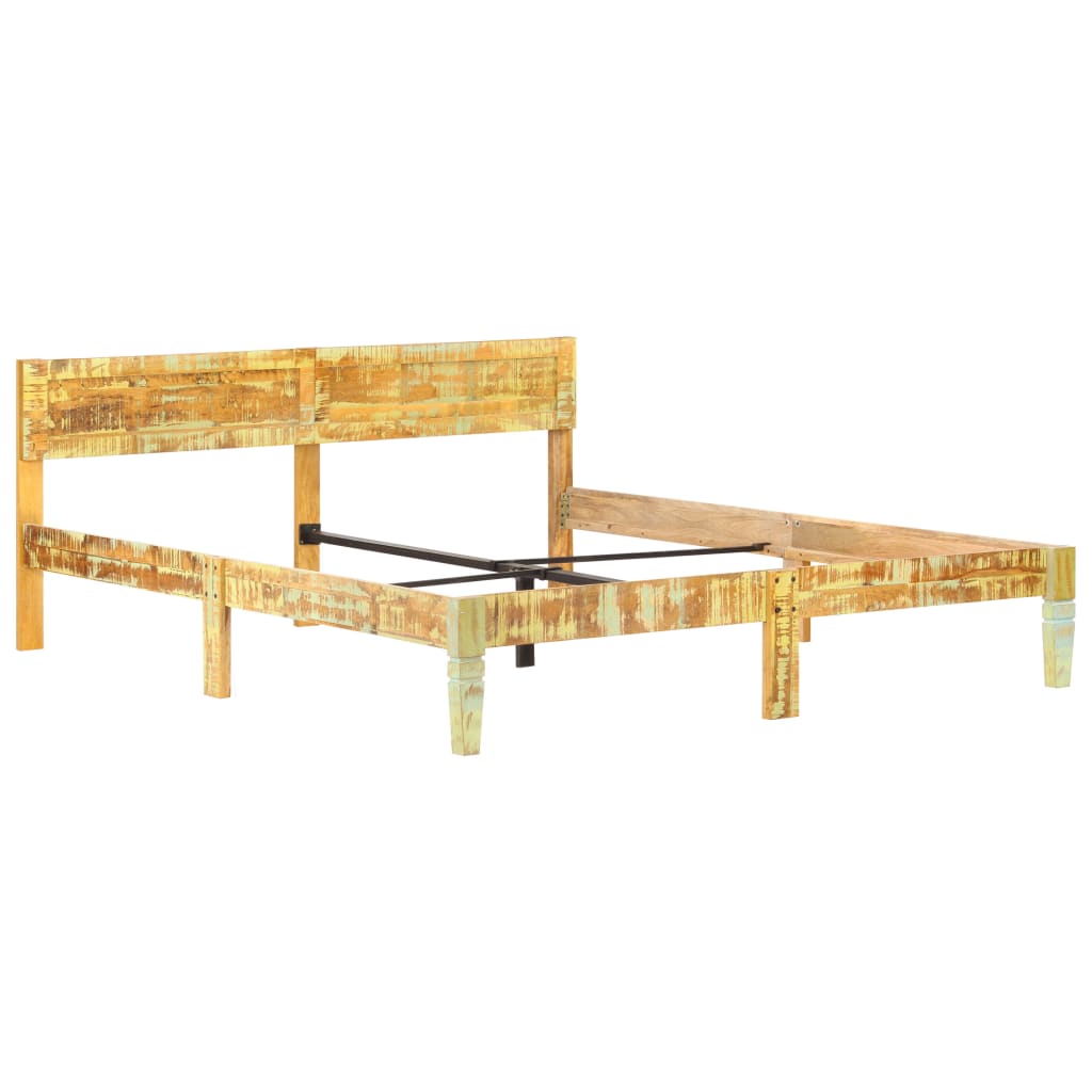 Solid Wood Bed Reclaimed Wood 180 x 200 cm