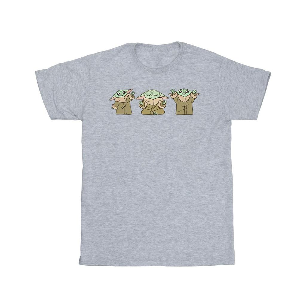 STAR WARS Herren T-Shirt The Mandalorian Grogu Poses
