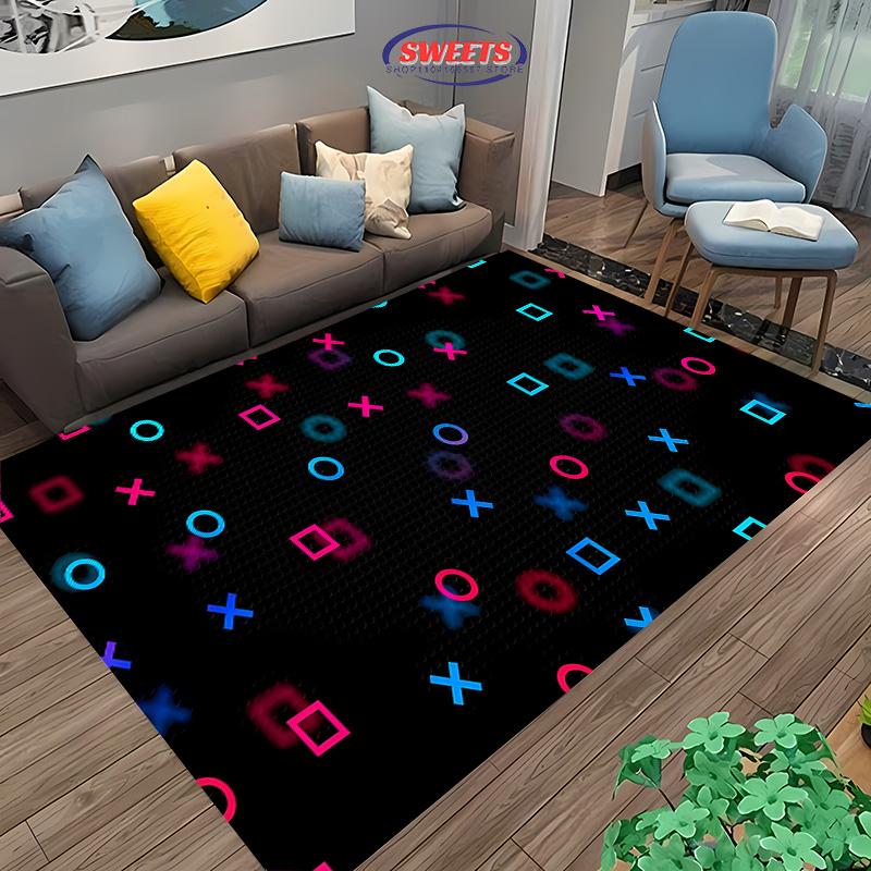 Druk 3D Kontroler do Gier Dywan Wielkopowierzchniowy do Salonu Sypialni Sofa Wycieraczka Kuchenna Mata Podłogowa Antypoślizgowa Dekoracja Trwała Mata