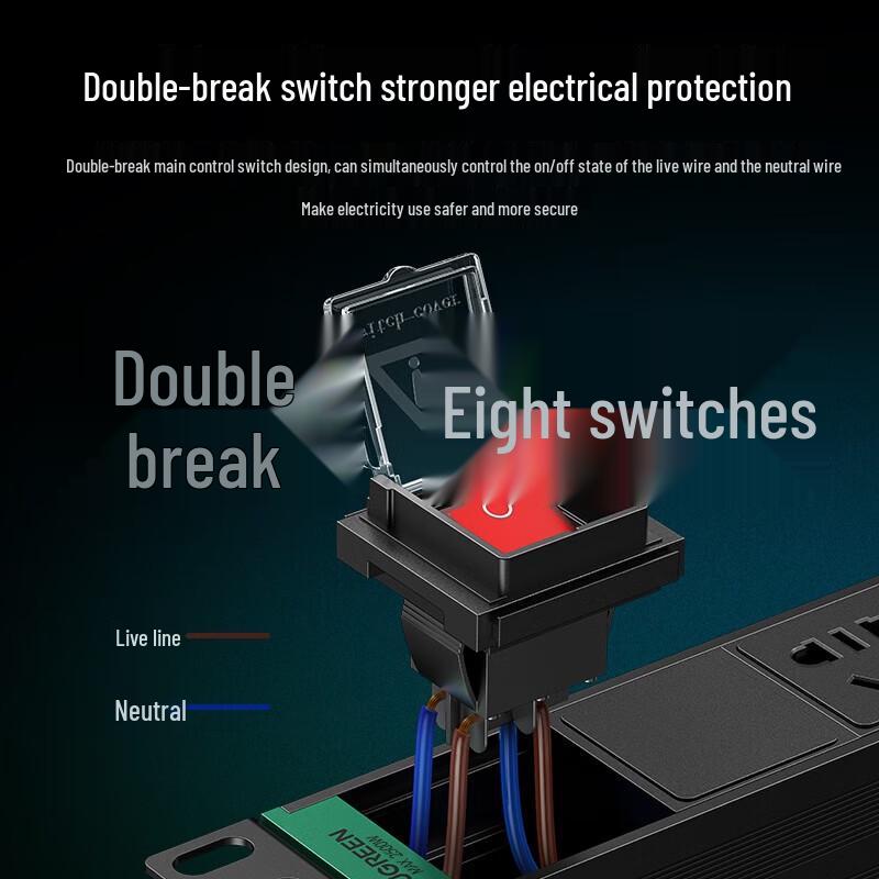UGREEN 8-Outlet PDU Cabinet Power Strip