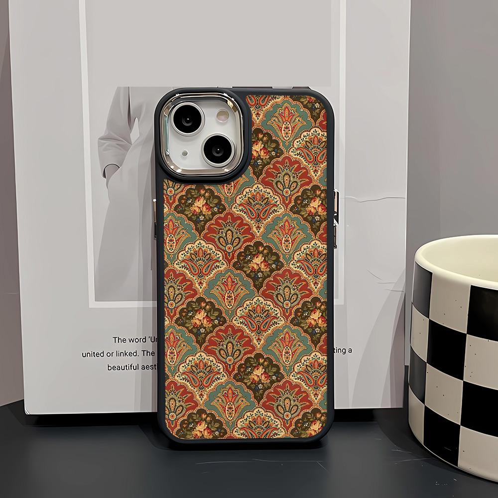 Retro Flowers Phone Case Suitable For IPhone 16 Pro Max 16 15 Plus 14 13 12 11 Case Cover Funda For IPhone 16 15 14 Plus Case