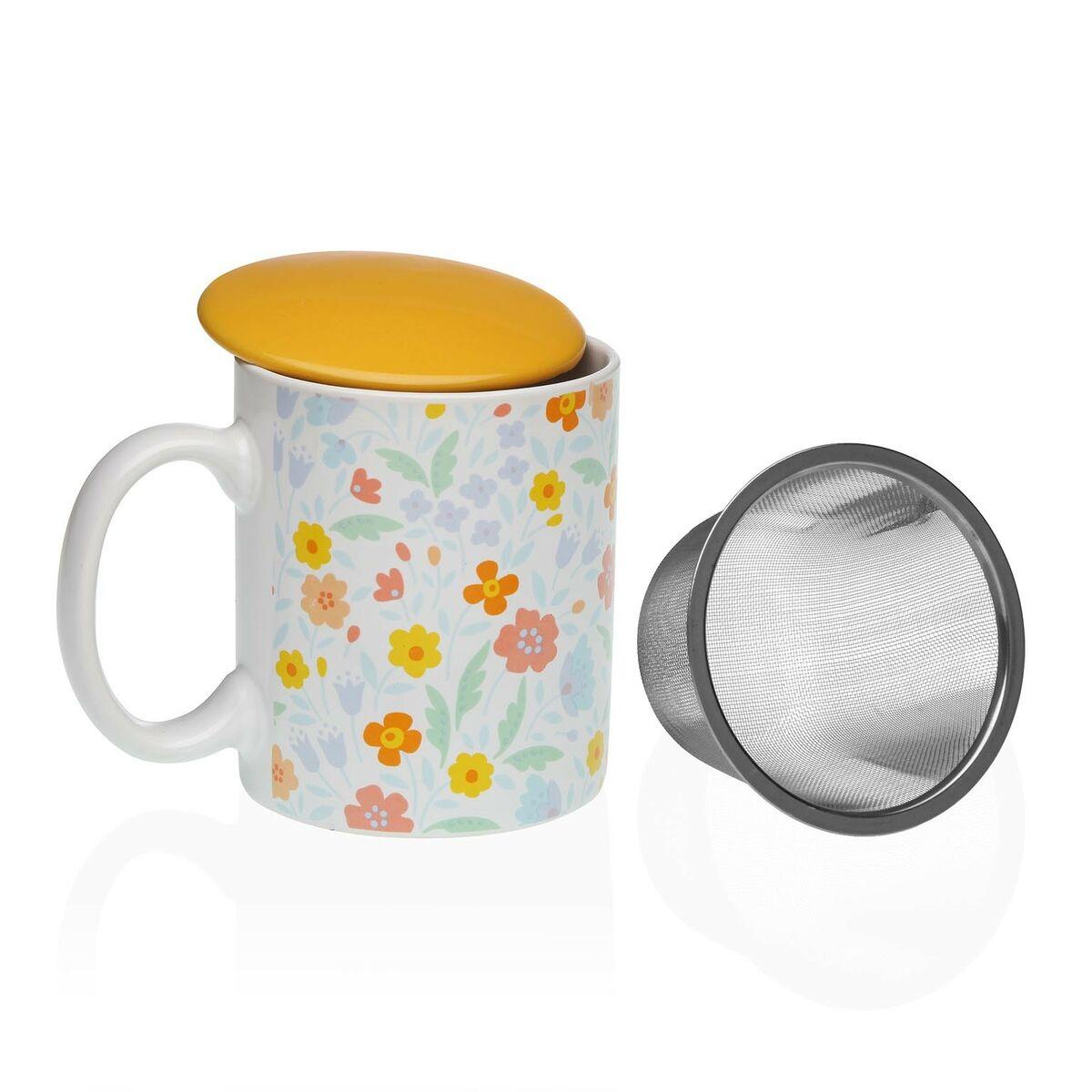 

Чашка с фильтром для настоев Versa Flandes Flowers Sandstone TU прозрачный