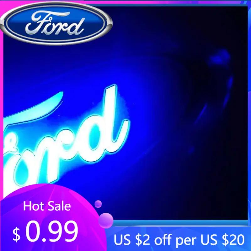 

New 2026 Car Sticker Ford 2025 Hot 23*9cm Suitable For Ford Mondeo Modified Pickup Truck F150 RANGER LED Light 4D LogoCar Sticke