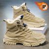 Winter Men's Shoes Fleece High-top Martin Boots Men's Vintage Heightened Thickened Warm Cotton Shoes Boots Cargo Shoes