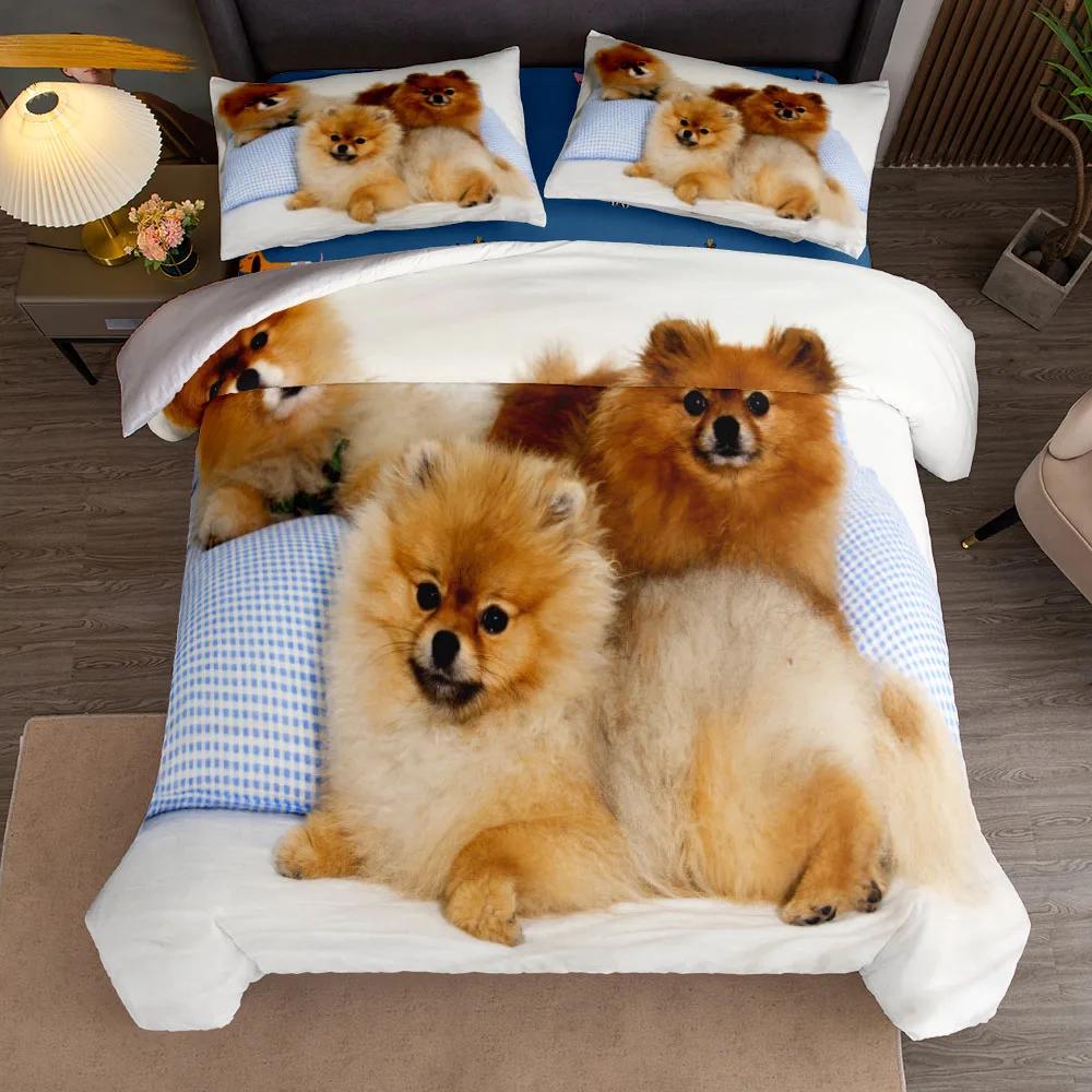 Set Copripiumino con Stampa Cane Cloudboi Matrimoniale Queen Matrimoniale Doppio Matrimoniale Singolo Set Biancheria da Letto
