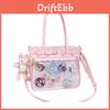 Solid Heart Color Shaped Decor Women Tote Bag With Compartment Transparent