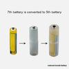 4 Pezzi Porta Batterie Domestico Convertitore da AAA ad AA Scatola Antipolvere