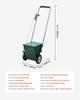 Dry Line Marker 2-Wheel 2 or 4 In Lines Heavy Duty Steel Chalker 25 Lbs