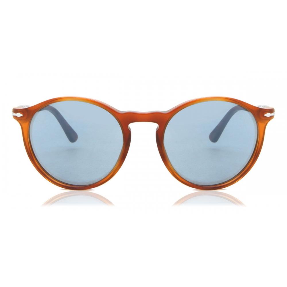 

Persol Po3285s 96 56 Unisex Sunglasses Striped Brown/52