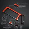 DIY Woodworking Tool, Household Use6 Inch Mini Hacksaw with 5 Saw Blades - Adjustable Hand Saw for Wood & Metal Cutting