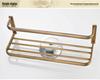 Antique European-Style Rose Gold Towel Rack for Bathroom Storage