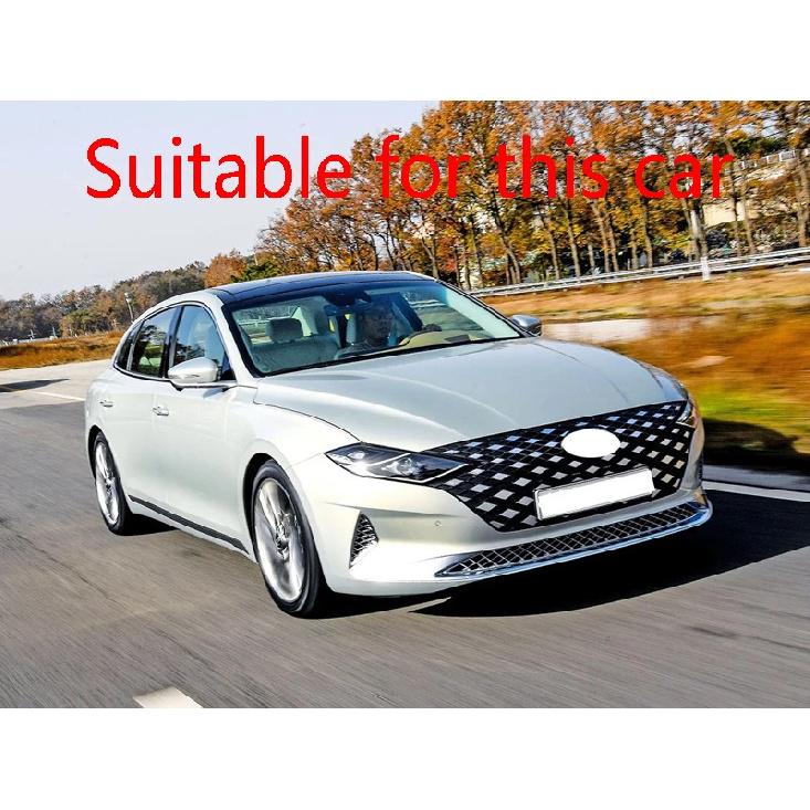 For Hyundai Azera Grandeur (IG) - Carbon Fiber Style Door Side Mirror Cover Trim Rear View Cap Overlay Molding Garnish