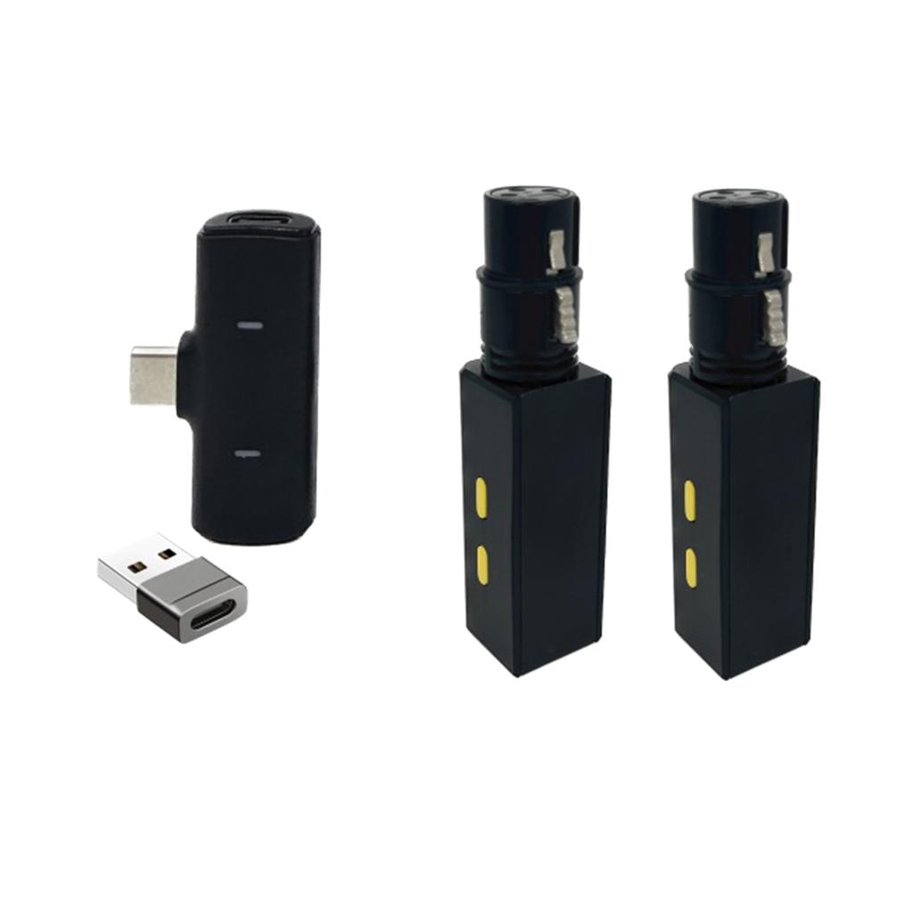 Wireless Microphone Adapter Converter Wired To Wireless Mic System for Recording and Performance