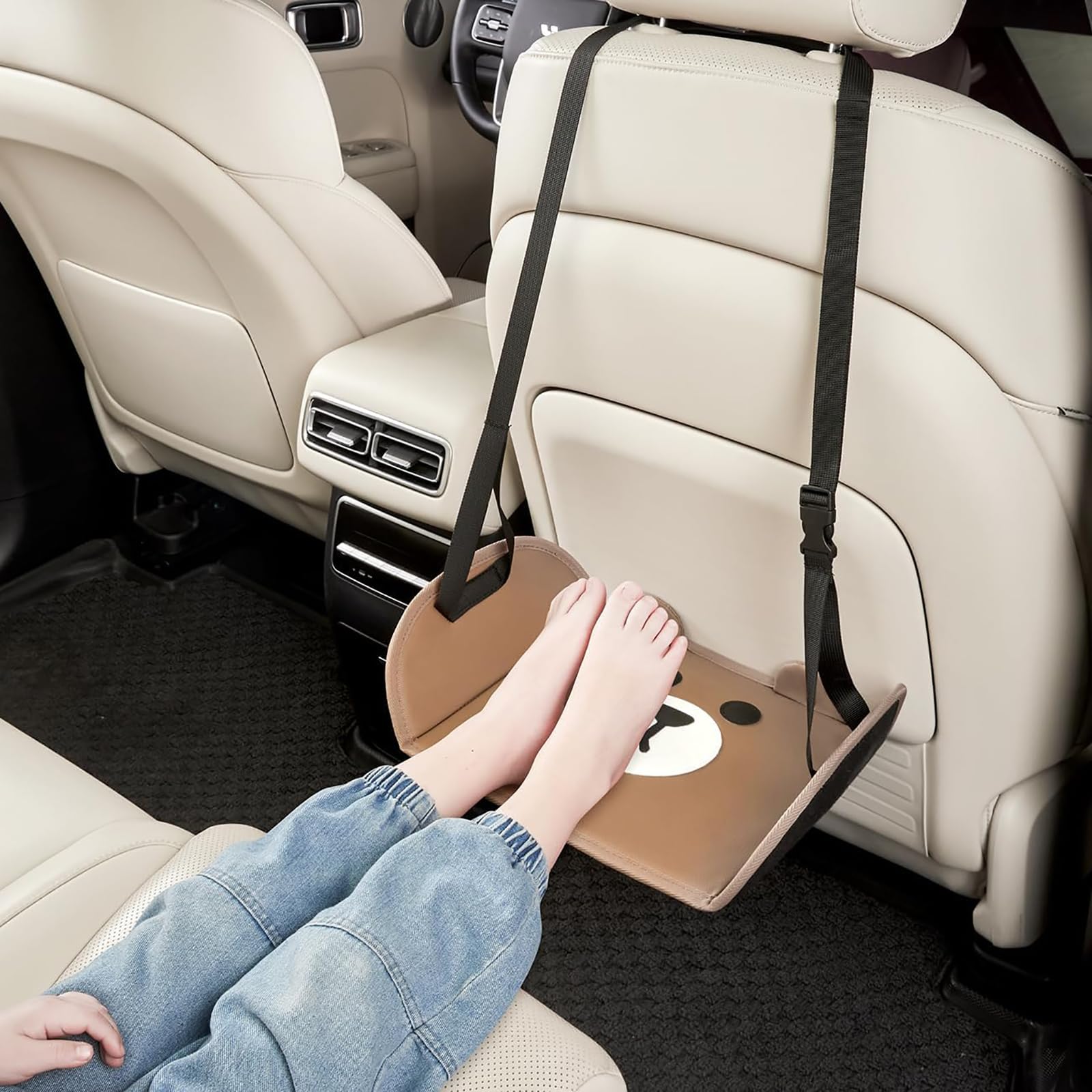 

Подставка для ног AirAkl для ног Регулируемая комфортная релаксация во время длительных отеков Самолеты, автомобили, дети, подставка для ног, гамак, поддержка, высота, коричневый