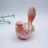 Metal Material Bird Trinket Box Mini Size Bionic Ornaments Metal Enamel Decoration  Home Decor