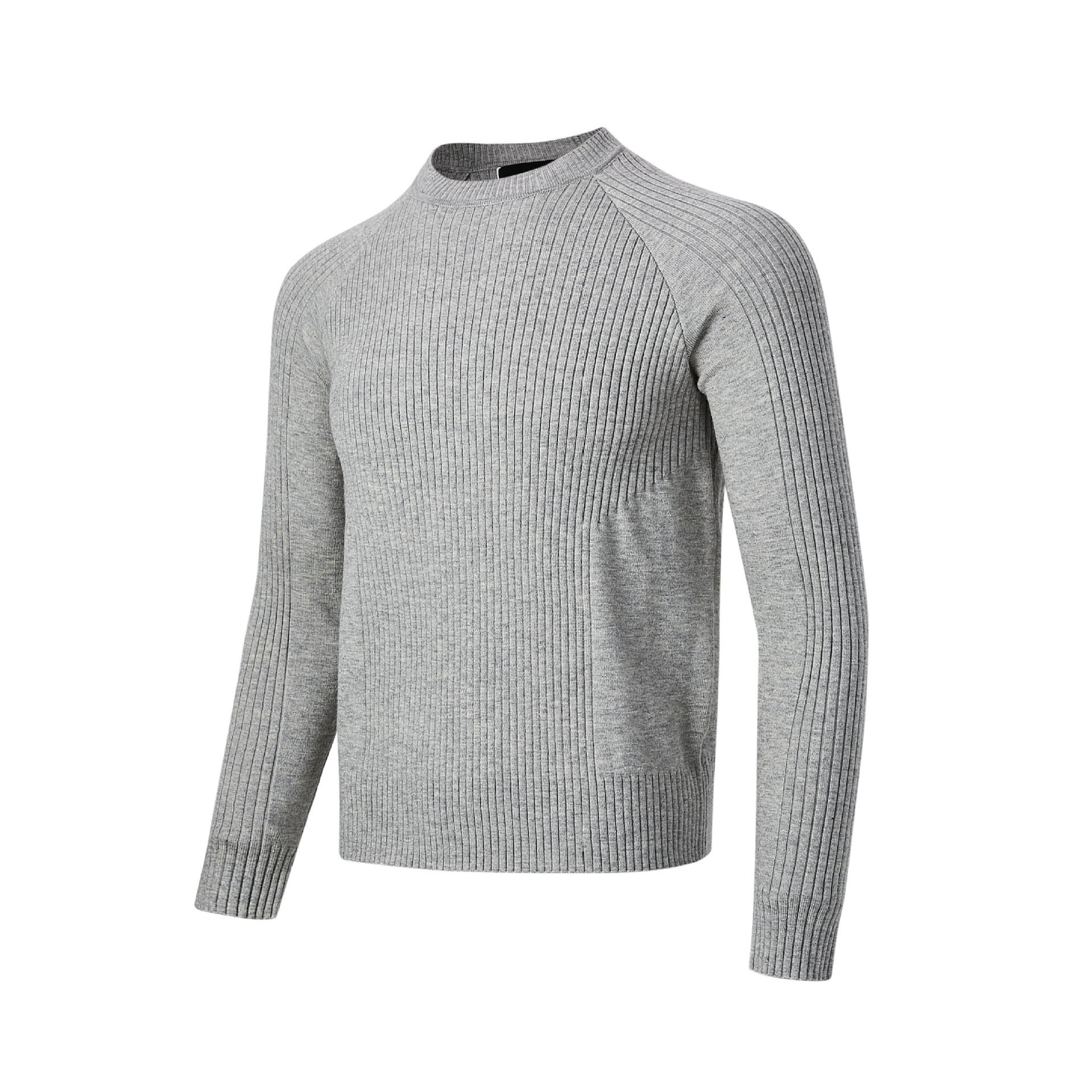 MADEEXTREME Unisex Ribbed Slim Fit Round Neck Knit Sweater for Spring/Summer Extra Large