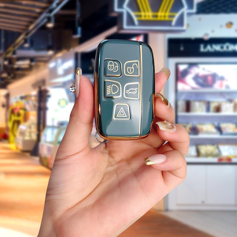 Land Rover & Jaguar TPU Schlüsselhülle für Range Rover, Discovery 4, Evoque, Freelander 5 - High-End, Langlebige Autoschlüsselhülle