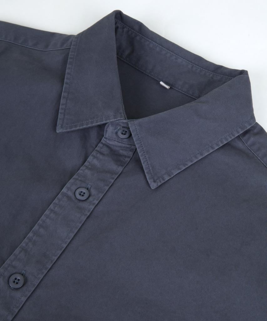 ORIGINALDAY Vintage Oversized Pigment Washed Shirt Blue