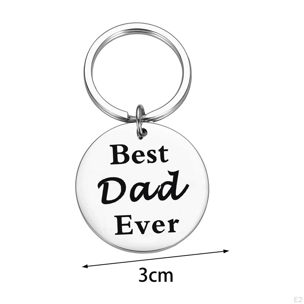 Keyring Father's Day Gift Him Father Dad from Daughter Meaningful Key Tags for