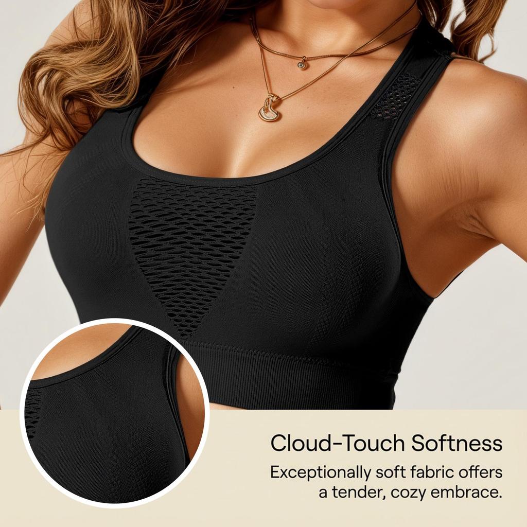 Zeriluna Soft & Breathable Sports Bra - Comfortable, Skin-Friendly Everyday Basic Style