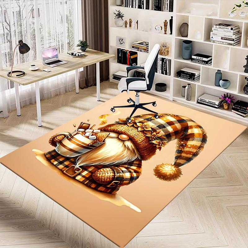 1PC Gnome Coffee Non-Slip Floor carpet, suitable for Office, bedroomand playrooms. It can also be used as a sofa footrest cover-T91