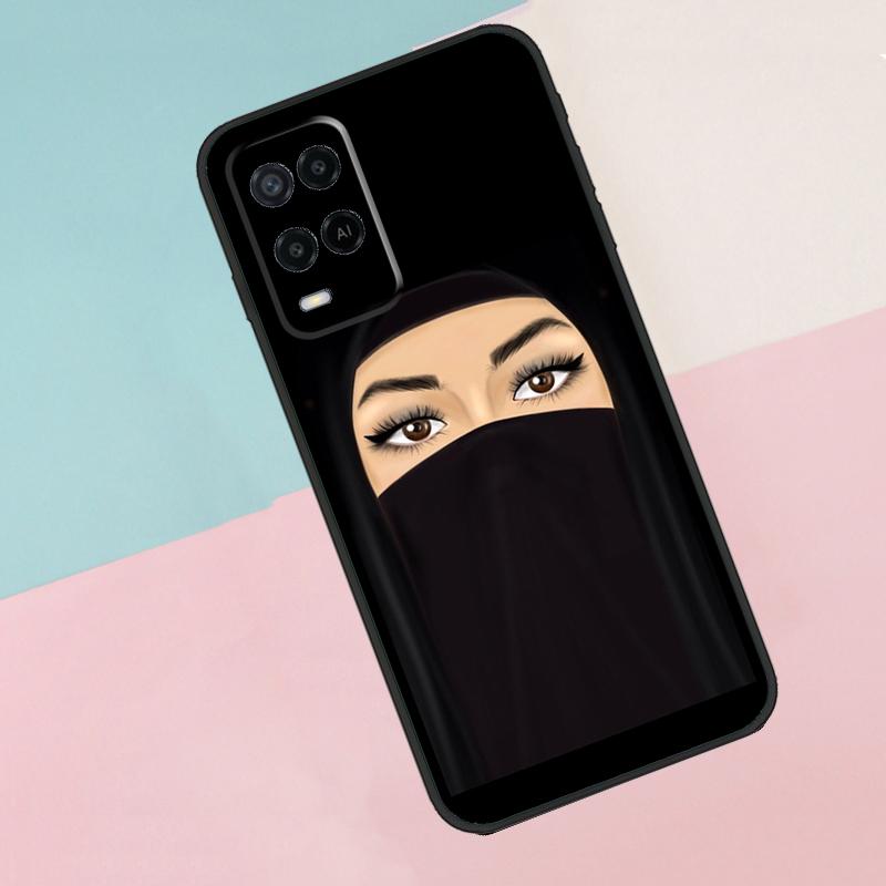 

Muslim Islamic Arabic Hijab Girl For Oppo A17 A77 A60 A74 A94 A54 A18 A38 A58 A78 A98 A40 A80 A16 A76 A96 A15 A57S Phone Case OPPO A18 4G