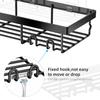 Moforoco 3-Pack Shower Caddy Basket Shelf with Soap Holder, No Drilling Traceless Adhesive Shower Wall Shelves, Rustproof Black Bathroom Shower