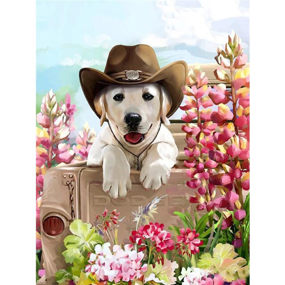 5D DIY Diamond Painting Cat Cross Stitch Kit Diamond Embroidery Dog Animal Diamond Mosaic Handicraft Home Decoration