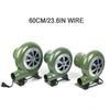 12V Electric Blower Fan BBQ Fan 100v 240v Suitable for Barbecue Mini Blacksmith Forges Blower with Speed Adapter 30W/40W/60W/80W
