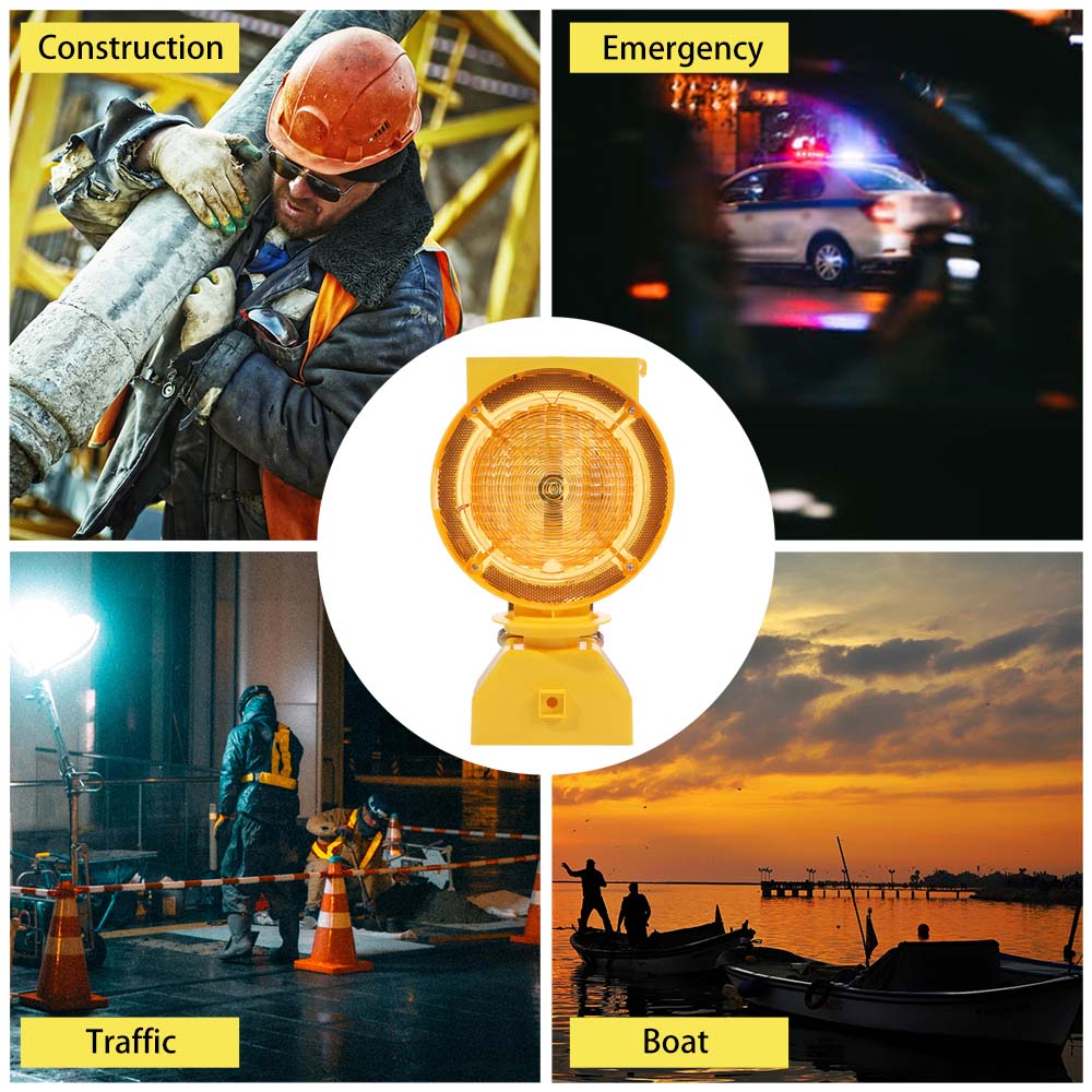 High Brightness LED Solar Industrial Warning Lights Solar Barricade Warning Light  Outdoor