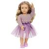 Poupée - our generation - savannah danseuse - 46 cm - violet - beaux yeux clairs et teint halé