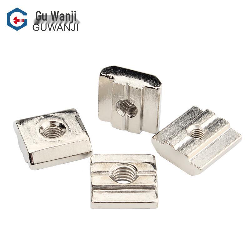 GUWANJI Carbon Steel Square Slider T-Nut for Aluminum Profiles
