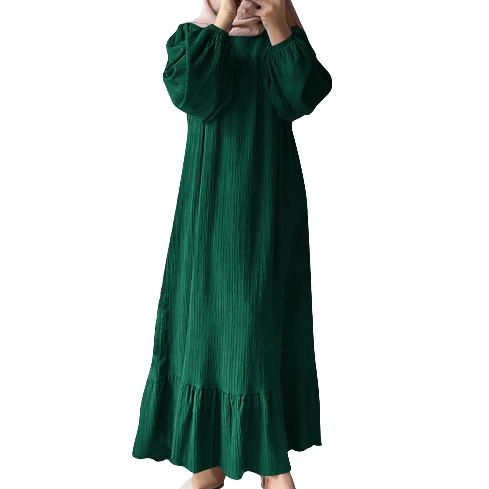 Женское повседневное модное платье с длинным рукавом в стиле ретро — фото 5