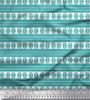 Soimoi Blue Japan Crepe Satin Fabric Aztec Geometric Printed Craft Fabric by the Metre 42 Inch