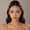 Long Tassels Bohemian Hair Chain Rhinestone Crystal Headband Ornament  Women Girls