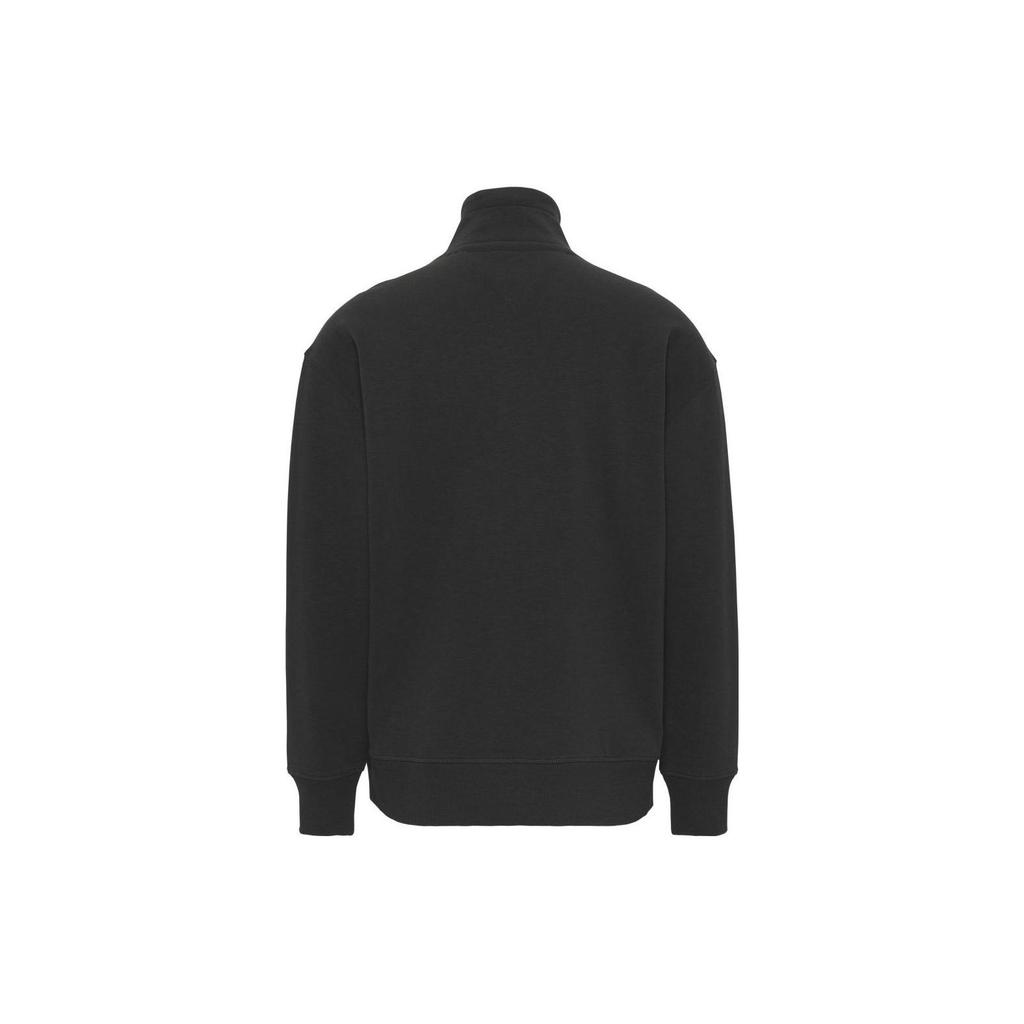 Tommy Hilfiger Letter Print Half-Zip Sweatshirt Men Sweatshirts Black DM0DM15021-BDS