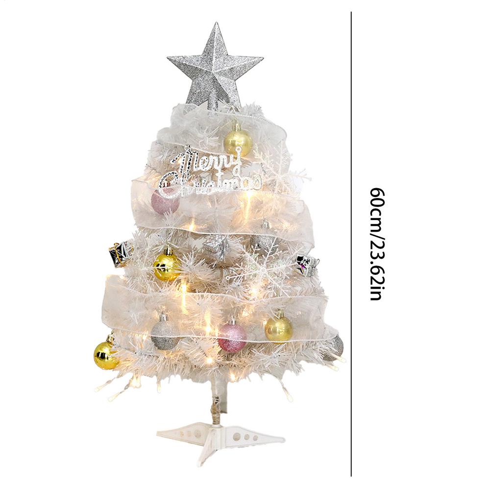 Small Christmas Tree With Lights Glowing Artificial Home Decor LED Desk Christmas Tree Decorations For Home Decor Office Living
