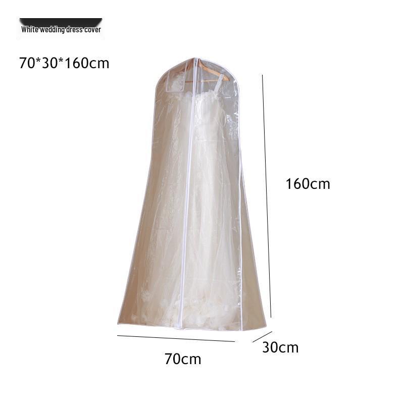 Dustproof Foldable Garment Bag for Overcoats and Wedding Dresses