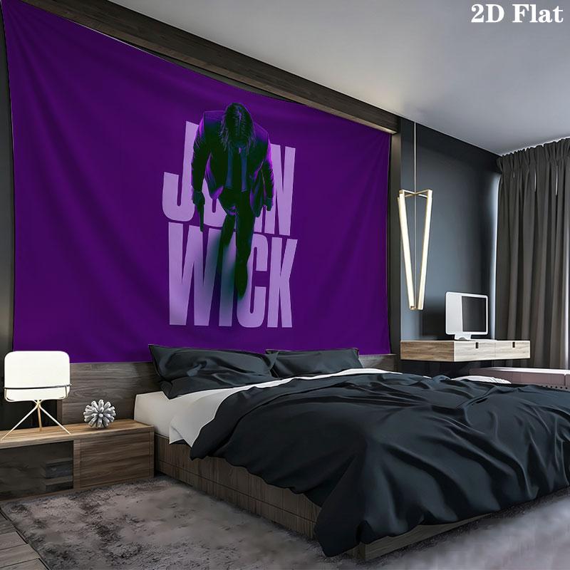 John Wick Wall Tapestry, Aesthetic Printed Fabric Blanket, Suitable for Bedroom, Living Room, and Home Decor.